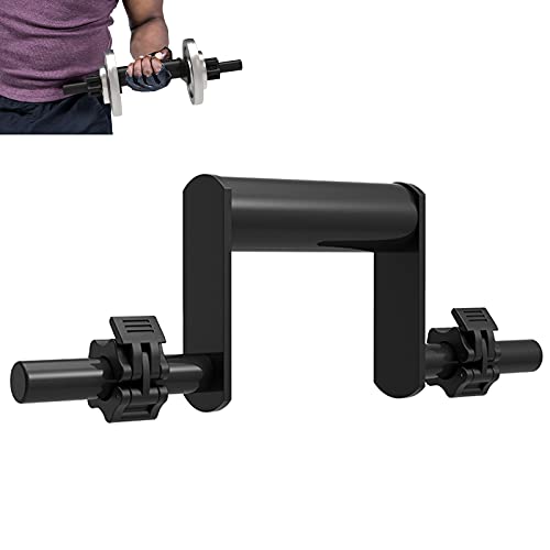 SFITVE Antebrazo Entrenamiento 25mm,Acero Barra Mancuernas Entrenamiento de Fuerza para el Antebrazo Barra Body Pump Clubbell,para Ejercicio de muñeca Gimnasio Entrenador de Antebrazo(Color:Black A)