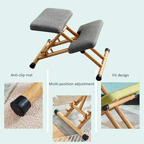 SHANCL Taburete para la Rodilla Ergonómica Ajustable Heces Silla Rodillas Ayuda A Reducir El Dolor Lumbar, Mejorar Postur