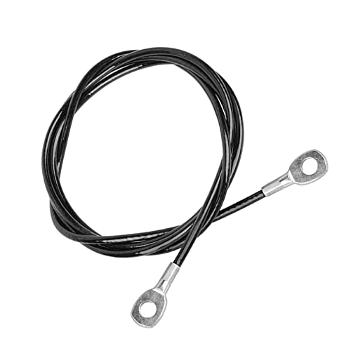 Sharplace Cable de polea de Fitness, Accesorios de máquina de Cable de Repuesto, Accesorios de polea de Cable Cuerda de Alambre de Acero Resistente para - Sin Bola Negra 2m