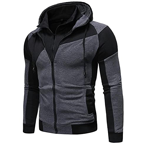 Sheey Chandal Hombre Completo Chandals Hombre Conjunto de Ropa Costura Cremallera Chándal Hombre Completo Deportivo Pantalones Abrigo Chaqueta Jersey para Primavera Otoño Invierno Trabajo