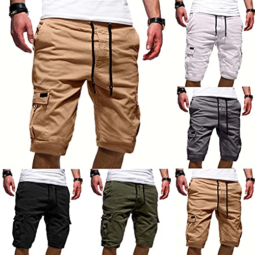 ShFhhwrl Pantalones Cortos Deportivos De Verano Sueltos para Correr Pantalones Cortos Militares De Carga para Hombre, Pantalones