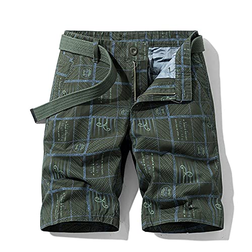 ShFhhwrl Pantalones Cortos Deportivos De Verano Sueltos para Correr Pantalones Cortos Militares De Verano para Hombre, Algodón, I