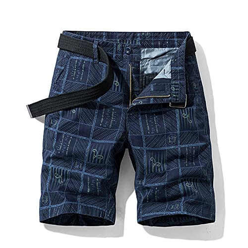 ShFhhwrl Pantalones Cortos Deportivos De Verano Sueltos para Correr Pantalones Cortos Militares De Verano para Hombre, Algodón, I