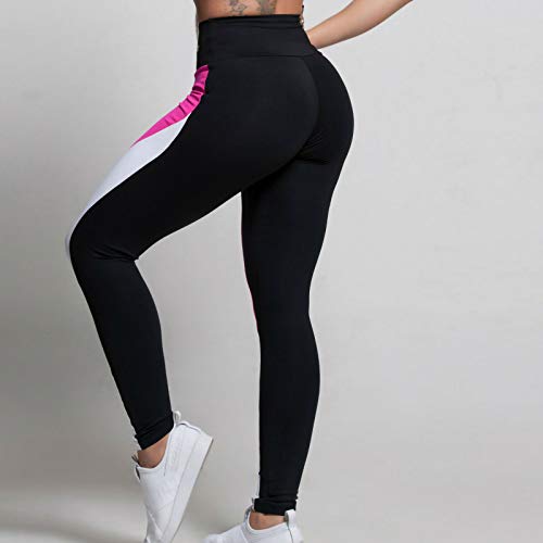 SHOBDW Liquidación Venta Leggings Mujer Push Up Mujer Talla Grande Empalme Mallas Deporte Suave Leggins Deportivos Yoga Leggings Alta Cintura Sin Costuras Gimnasio Leggings（Rosa，S）