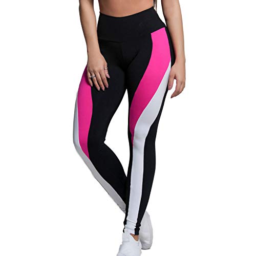 SHOBDW Liquidación Venta Leggings Mujer Push Up Mujer Talla Grande Empalme Mallas Deporte Suave Leggins Deportivos Yoga Leggings Alta Cintura Sin Costuras Gimnasio Leggings（Rosa，S）