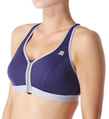 Shock Absorber Active Zipped Plunge Sujetador Deportivo, Azul (Bleu D'été 0a7), 90B para Mujer