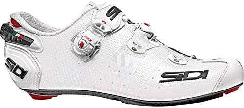 SIDI Zapatillas Wire 2 Carbon, Hombre, Escape de Ciclismo, Blanco blk Liner, 43 EU