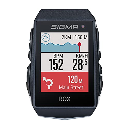 SIGMA Sport ROX 11.1 EVO Blanco Sensor Set | Ciclocomputador inalámbrico GPS y navegación, con sensores de Velocidad, frecuencia Cardiaca y cadencia de pedaleo | Navegación GPS en Exteriores