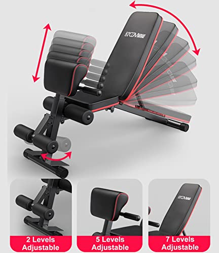 Silla Romana Silla Romana Plegable de Fitness, Banco de Hiperextensiones, Entrenadores de Ejercicio de Cintura/Espalda/extremidad Superior/Cadera, Capacidad Máxima de 350 Kg/770 LB