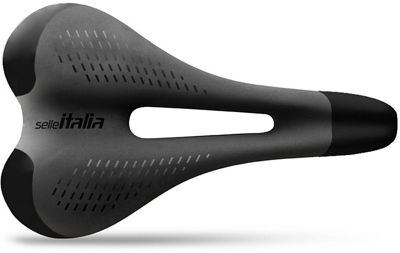 Sillín de bicicleta de carretera Selle Italia ST3 Gel Flow - Negro - 160mm x 270mm S3, Negro