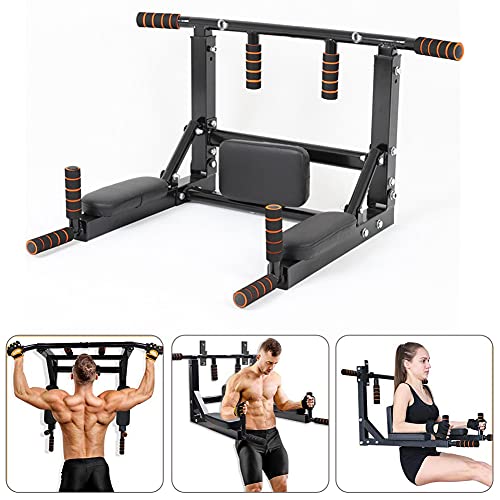 Sinbide Barras de Dominadas Pared Wall Pull Up Bar Barra de Tracción Workout Bar Barra de Tracción de Fitness Plegable Barra de Ejercicio para Espalda Gimnasio en Casa