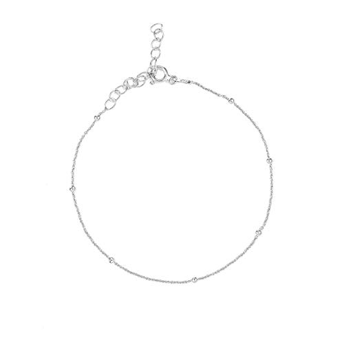 SINGULARU ® - Tobillera Dots Plata - Joyas Mujer