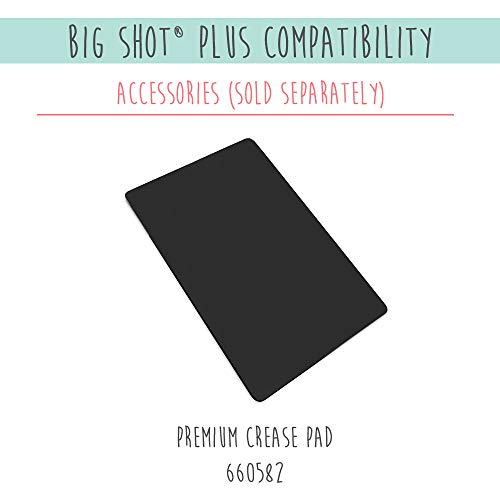 Sizzix Big Shot Plus Machine Only 660020 Máquina de troquelado manual y repujado para artes y manualidades, álbumes de recortes y tarjetas, apertura de 21 cm