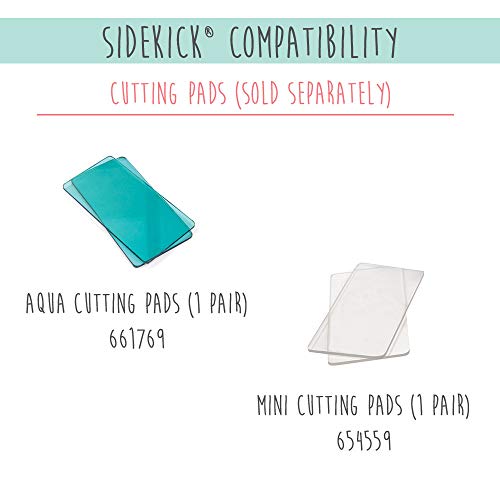 Sizzix Sidekick Starter Kit por Tim Holtz 664175 Máquina de Troquelado Manual portátil para Manualidades, álbumes de Recortes y Tarjetas, Apertura de 6,35 cm, Negra, 6.35cm