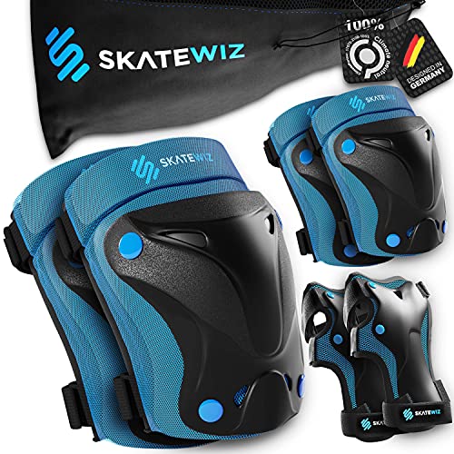 SKATEWIZ Protect-1 - Tamaño XS en Azul - muñeca Scooter - protección de la muñeca del Rodillo - protección del Rodillo de la niña - trotinette de protección Infantil