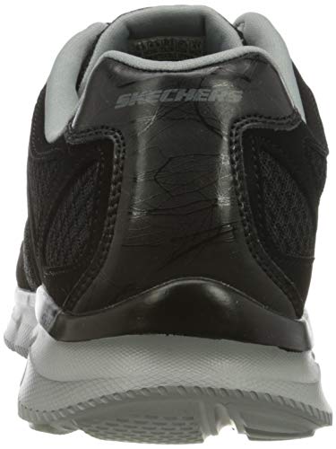 Skechers 58350-47,5, Zapatillas Hombre, Negro Black 58350 Bkgy, 47.5 EU