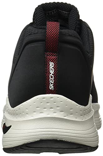 Skechers Arch Fit-Titan, Zapatillas para Caminar Hombre, Negro (BKW Black Textile/White Trim), 39 EU