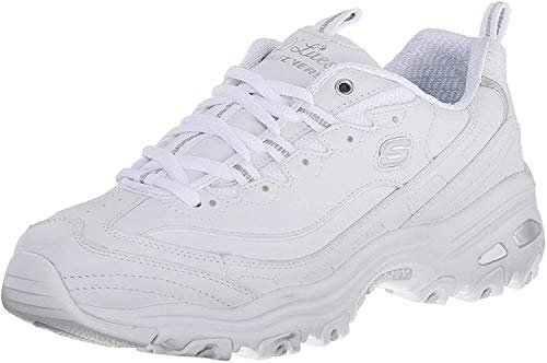 Skechers D'Lites-Fresh Start, Zapatillas Mujer, White, 38 EU