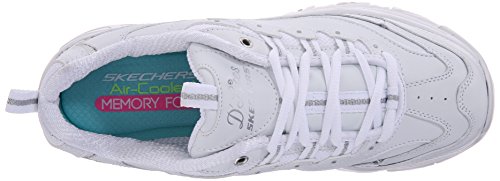 Skechers D'Lites-Fresh Start, Zapatillas Mujer, White, 38 EU