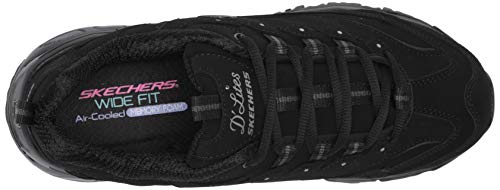 Skechers D'Lites Play On, Zapatillas Mujer, Black, 36.5 EU