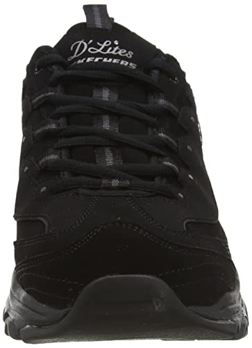 Skechers D'Lites Play On, Zapatillas Mujer, Black, 41 EU