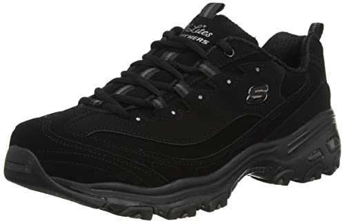 Skechers D'Lites Play On, Zapatillas Mujer, Black, 41 EU