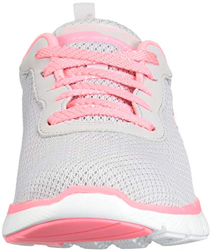 Skechers Flex Appeal 3.0 First Insight, Zapatillas Mujer, Gray/Pink, 39 EU