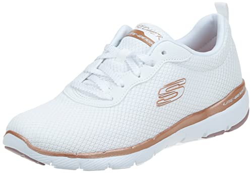 Skechers Flex Appeal 3.0 First Insight, Zapatillas Mujer, White, 37 EU