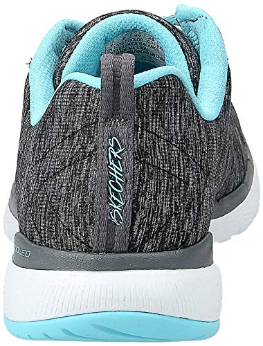 Skechers Flex Appeal 3.0 Insiders, Zapatillas Mujer, Black, 39 EU