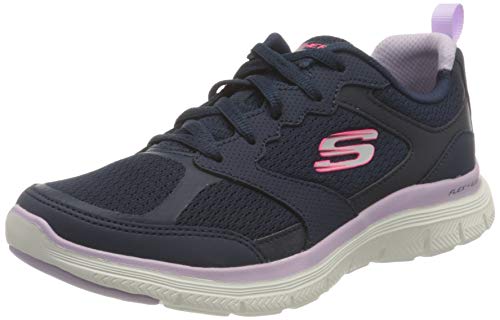 Skechers Flex Appeal 4.0, Zapatillas Mujer, Navy, 39 EU