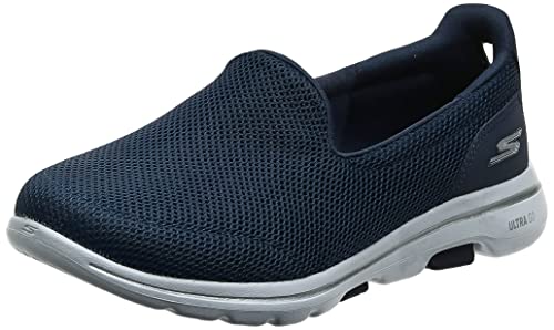 Skechers Go Walk 5, Zapatillas Mujer, Navy, 38.5 EU