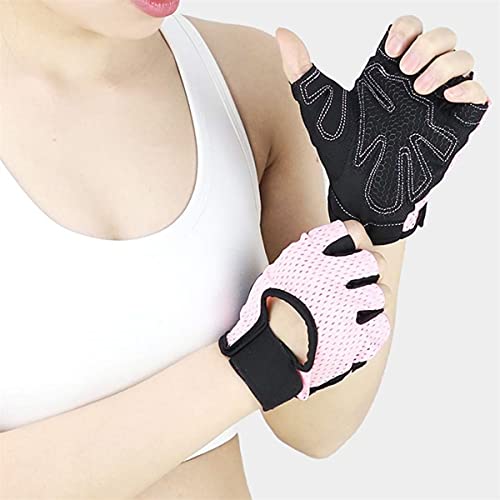 Skevic Guantes Gimnasio Hombre y Mujer - Guantes Gym Mujer Hombre para Levantamiento de Pesas, Crossfit, Ciclismo, etc. Guantes Fitness Transpirable Antideslizante con Protección de Muñeca y Palma