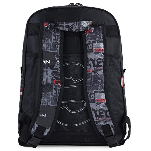 SKPAT - Mochila Escolar Niño Primaria Grande Adaptable a Carro con Ruedas - Mochila Infantil Niño para Colegio Resistente y Ligera de Marca SKPAT. Asa Superior y Tiras Ajustables. 131601, Color Negro