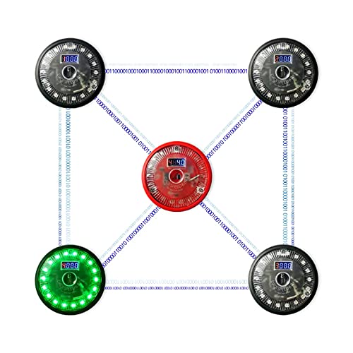 SKYEGLE Sistema de luz de reacción para velocidad de reacción, agilidad y entrenamiento cerebral cognitivo, entrenamiento reflejo es excelente para todos los deportes, 5 luces incluidas.