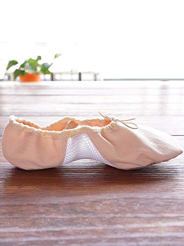 s.lemon Zapatillas de Ballet Inserción de Malla Principiantes Danza Zapatos Ballet Zapatos para Niños Adulto (Rosa, 31EU)