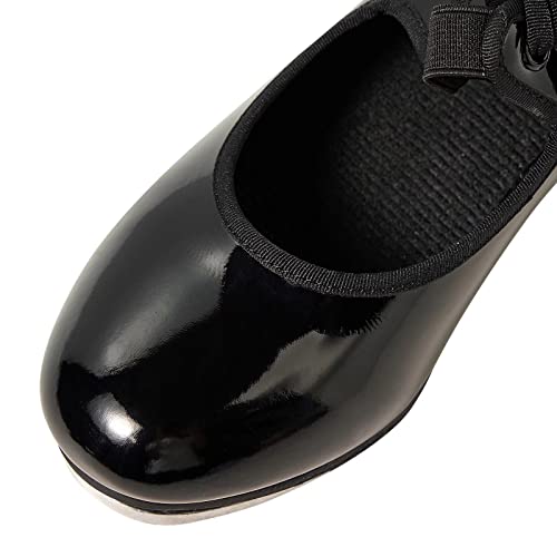 s.lemon Zapatos de Claque,Mujer Hombre Niños 2.5cm Tacón Zapato de Tap Zapatos Claqué Negro EU 41