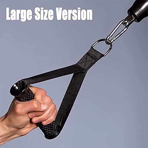 Slim Panda Mango de Resistencia para Ejercicios, Nylon Cuerda Tríceps Manija Asas de Resistencia Espuma SiliconaPolea Gym Asas de Repuesto, para Correa de Ejercicios (14.8cm Rubber for Pro)