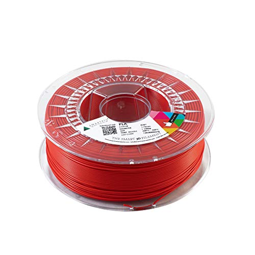 Smartfil PLA 1.75 mm, Ruby, 1000g Filamento para Impresión 3D de Smart Materials 3D