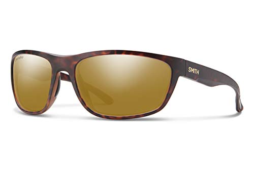 SMITH Redding Gafas, Tortuga Ámbar Oscuro Mate/Chromapop + Espejo de Bronce Polarizado, 62 Unisex Adulto