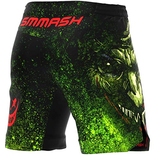 SMMASH Choker Deporte Profesionalmente Ultraligero Pantalones Cortos MMA para Hombre, Shorts MMA, BJJ, Grappling, Krav Maga, Material Transpirable y Antibacteriano, (XL)