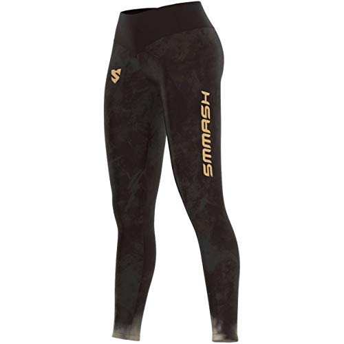 SMMASH Goddess Deportivos Leggins Largos Mujer con Cintura Alta y Push UP, Yoga, Fitness, Crossfit, Correr, Material Transpirable y Antibacteriano, (M)