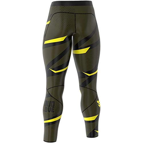 SMMASH Mud Rhino Deportivo Largo Leggins Hombre, Pantalones Largo Deporte Dombre por un Gimnasio de Yoga Corrientes, Material Transpirable y Antibacteriano, (S)