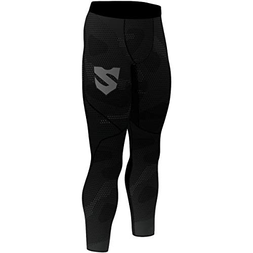 SMMASH Murk Deportivo Largo Leggins Hombre, Pantalones Largo Deporte Dombre por un Gimnasio de Yoga Corrientes, Material Transpirable y Antibacteriano, (M)