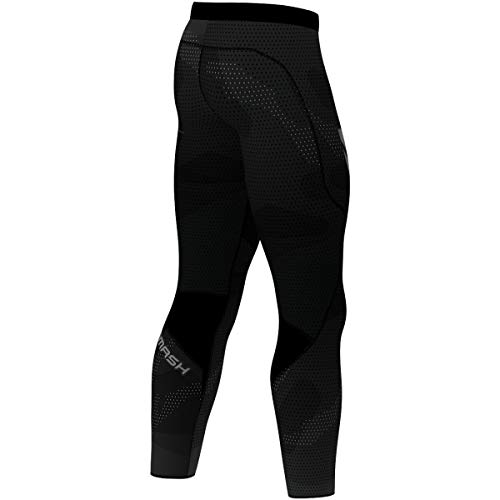 SMMASH Murk Deportivo Largo Leggins Hombre, Pantalones Largo Deporte Dombre por un Gimnasio de Yoga Corrientes, Material Transpirable y Antibacteriano, (M)