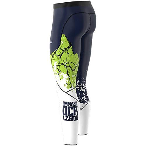 SMMASH OCR Legion Green Deportivo Largo Leggins Hombre, Pantalones Largo Deporte Dombre por un Gimnasio de Yoga Corrientes, Material Transpirable y Antibacteriano, (M)