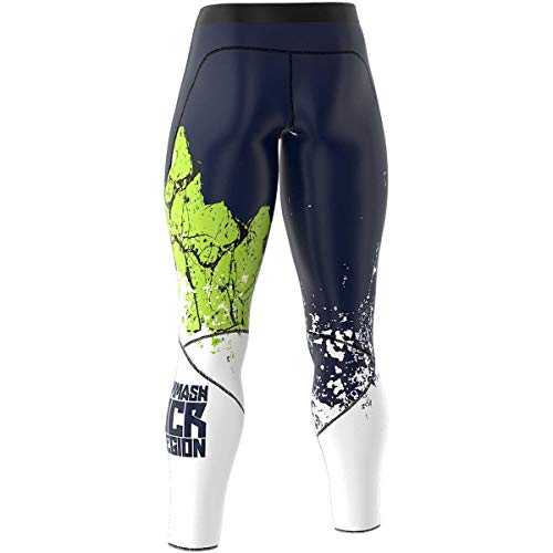 SMMASH OCR Legion Green Deportivo Largo Leggins Hombre, Pantalones Largo Deporte Dombre por un Gimnasio de Yoga Corrientes, Material Transpirable y Antibacteriano, (M)