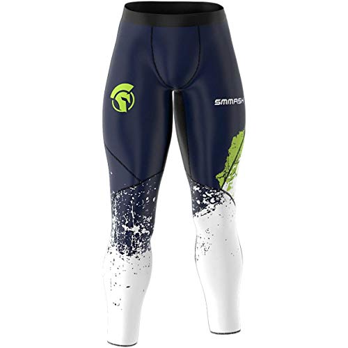 SMMASH OCR Legion Green Deportivo Largo Leggins Hombre, Pantalones Largo Deporte Dombre por un Gimnasio de Yoga Corrientes, Material Transpirable y Antibacteriano, (M)