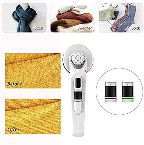 SMSOM Removedor de Pelusas Electric Sweater Sweater Telde Shaver for Muebles, Manta, Cortina, Calcetines, Legging, Lana, Cachemira - Recargable