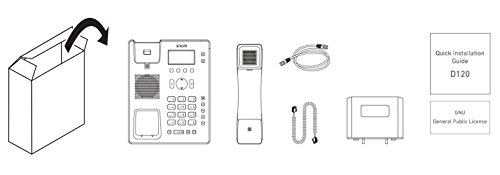 Snom D120 - Teléfono IP (Negro, Terminal con conexión por Cable, Pulso, Digital, Escritorio/Pared, En Banda, out-of Band, Información SIP)