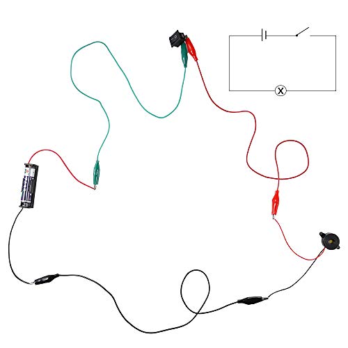 Sntieecr 131 PCS DC Motors Kit, Mini Motor eléctrico 1.5-3V 15000RPM con 66 PCS Engranajes de plástico, Eje de hélice, Bombillas, Zumbador Sirena para Kid DIY Proyecto de ingeniería Stem